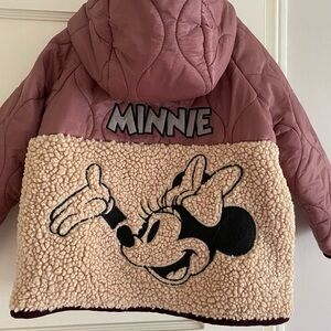 Zara Minnie Mouse quilted Jacket coat
